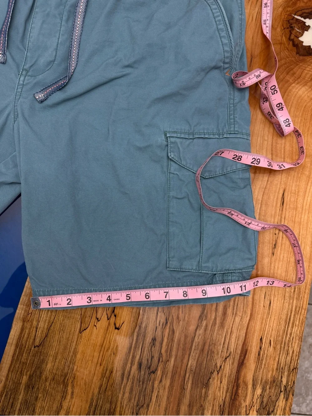 Tommy Bahama Cargo Shorts XL Blue Drawstring Island Casual Coastal